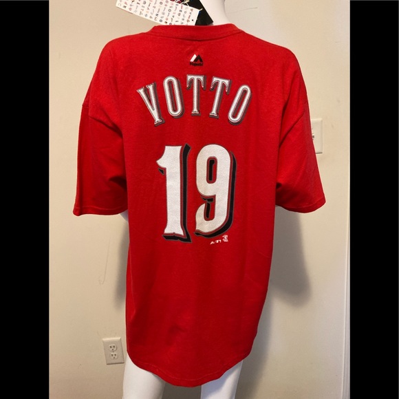 🆕⚾️ Cincinnati Reds Joey Votto Jersey Tee ⚾️🆕 - Picture 7 of 16
